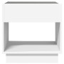 Mesita de noche con Infinity LED blanca 50x50x50 cm by , Nightstands - Ref: Foro24-3284084, Price: 85,73 €, Discount: %
