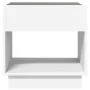 Nachttisch mit weißem LED-Infinity 50x50x50 cm von , Nachttische - Ref: Foro24-3284084, Preis: 84,54 €, Rabatt: %