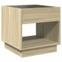 Mesita de noche con Infinity LED roble Sonoma 50x50x50 cm by , Nightstands - Ref: Foro24-3284086, Price: 81,84 €, Discount: %