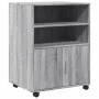 Armario con ruedas madera de ingeniería gris Sonoma 60x48x81 cm de , Armarios archivadores - Ref: Foro24-853169, Precio: 81,4...