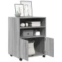 Rollschrank aus grauem Sonoma-Ingenieurholz 60x48x81 cm von , Aktenschränke - Ref: Foro24-853169, Preis: 81,49 €, Rabatt: %