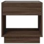 Nachttisch mit Infinity LED in Eichenbraun 50x50x50 cm von , Nachttische - Ref: Foro24-3284090, Preis: 84,54 €, Rabatt: %