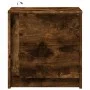 Mesita de noche luces LED 2 uds madera ingeniería roble ahumado de , Mesitas de noche - Ref: Foro24-852056, Precio: 87,93 €, ...