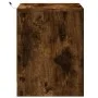 Mesita de noche luces LED 2 uds madera ingeniería roble ahumado de , Mesitas de noche - Ref: Foro24-852056, Precio: 87,93 €, ...