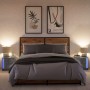 Mesita de noche luces LED 2 uds madera ingeniería gris hormigón by , Nightstands - Ref: Foro24-852054, Price: 88,60 €, Discou...