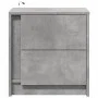 Mesita de noche luces LED 2 uds madera ingeniería gris hormigón by , Nightstands - Ref: Foro24-852054, Price: 87,42 €, Discou...