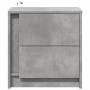 Nachttisch mit LED-Lichtern, 2 Stück, aus grauem Beton-Ingenieurholz. von , Nachttische - Ref: Foro24-852054, Preis: 88,60 €,...