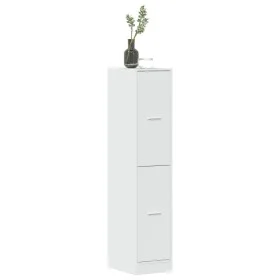 Armario botiquín madera ingeniería blanco brillo 30x41x144,5cm by , Lockers and storage cabinets - Ref: Foro24-855529, Price:...