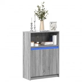 Sideboard mit LED-Beleuchtung aus grauem Sonoma-Ingenieurholz 72x34x100 cm von , Sideboards - Ref: Foro24-852164, Preis: 76,4...