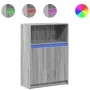Aparador con LED madera de ingeniería gris Sonoma 72x34x100 cm by , Sideboards - Ref: Foro24-852164, Price: 76,44 €, Discount: %