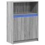 Aparador con LED madera de ingeniería gris Sonoma 72x34x100 cm by , Sideboards - Ref: Foro24-852164, Price: 76,44 €, Discount: %