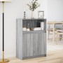 Sideboard mit LED-Beleuchtung aus grauem Sonoma-Ingenieurholz 72x34x100 cm von , Sideboards - Ref: Foro24-852164, Preis: 77,3...