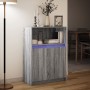 Sideboard mit LED-Beleuchtung aus grauem Sonoma-Ingenieurholz 72x34x100 cm von , Sideboards - Ref: Foro24-852164, Preis: 77,3...