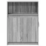 Aparador con LED madera de ingeniería gris Sonoma 72x34x100 cm by , Sideboards - Ref: Foro24-852164, Price: 76,44 €, Discount: %
