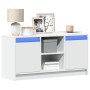 TV-Möbel mit LED-Beleuchtung aus weißem Ingenieurholz, 100x34x50 cm. von , TV-Möbel - Ref: Foro24-852187, Preis: 75,63 €, Rab...