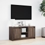Mueble de TV LED madera ingeniería marrón roble 100x34x50 cm by , TV Furniture - Ref: Foro24-852193, Price: 86,49 €, Discount: %