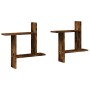 Estantes pared 2 uds madera ingeniería roble ahumado 50x12x50cm by , Shelves and shelves - Ref: Foro24-853258, Price: 27,27 €...