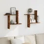 Estantes pared 2 uds madera ingeniería roble ahumado 50x12x50cm by , Shelves and shelves - Ref: Foro24-853258, Price: 26,80 €...