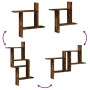 Estantes pared 2 uds madera ingeniería roble ahumado 50x12x50cm by , Shelves and shelves - Ref: Foro24-853258, Price: 27,27 €...