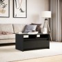 Mesa de centro con luces LED madera de ingeniería negra by , Coffee table - Ref: Foro24-851992, Price: 112,32 €, Discount: %