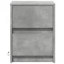Mesita de noche luces LED 2 uds madera ingeniería gris hormigón de , Mesitas de noche - Ref: Foro24-852040, Precio: 88,77 €, ...