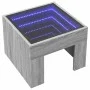 Mesa de centro con Infinity LED gris Sonoma 40x40x30 cm von , Couchtisch - Ref: Foro24-847600, Preis: 65,26 €, Rabatt: %