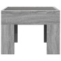 Mesa de centro con Infinity LED gris Sonoma 40x40x30 cm by , Coffee table - Ref: Foro24-847600, Price: 66,32 €, Discount: %