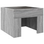 Mesa de centro con Infinity LED gris Sonoma 40x40x30 cm by , Coffee table - Ref: Foro24-847600, Price: 66,32 €, Discount: %