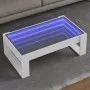 Mesa de centro con Infinity LED blanco 90x53x30 cm de , Mesas de centro - Ref: Foro24-847637, Precio: 95,05 €, Descuento: %