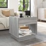 Mesa de centro con Infinity LED gris Sonoma 50x50x50 cm de , Mesas de centro - Ref: Foro24-847656, Precio: 87,92 €, Descuento: %