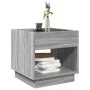 Mesa de centro con Infinity LED gris Sonoma 50x50x50 cm by , Coffee table - Ref: Foro24-847656, Price: 84,14 €, Discount: %