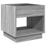 Mesa de centro con Infinity LED gris Sonoma 50x50x50 cm de , Mesas de centro - Ref: Foro24-847656, Precio: 87,92 €, Descuento: %