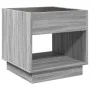 Mesa de centro con Infinity LED gris Sonoma 50x50x50 cm by , Coffee table - Ref: Foro24-847656, Price: 84,14 €, Discount: %