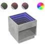 Mesa de centro con Infinity LED gris hormigón 50x50x50 cm by , Coffee table - Ref: Foro24-847654, Price: 82,07 €, Discount: %