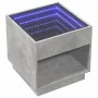 Mesa de centro con Infinity LED gris hormigón 50x50x50 cm by , Coffee table - Ref: Foro24-847654, Price: 82,07 €, Discount: %
