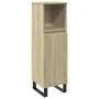 Armario de baño madera contrachapada roble Sonoma 30x30x100 cm by , bathroom vanities - Ref: Foro24-849672, Price: 54,44 €, D...