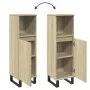 Armario de baño madera contrachapada roble Sonoma 30x30x100 cm by , bathroom vanities - Ref: Foro24-849672, Price: 54,44 €, D...