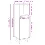 Armario de baño madera contrachapada roble Sonoma 30x30x100 cm by , bathroom vanities - Ref: Foro24-849672, Price: 54,44 €, D...