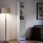 Aparador con luz LED madera de ingeniería blanco 36x32,5x200 cm by , Sideboards - Ref: Foro24-852124, Price: 81,15 €, Discoun...