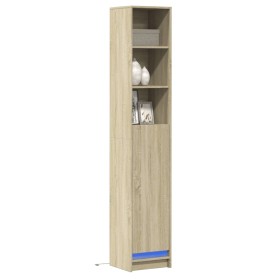 Sideboard mit LED-Beleuchtung, Eichenholz Sonoma, 36x32,5x200 cm. von , Sideboards - Ref: Foro24-852126, Preis: 78,78 €, Raba...