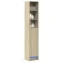 Aparador con LED madera ingeniería roble Sonoma 36x32,5x200 cm de , Aparadores - Ref: Foro24-852126, Precio: 77,82 €, Descuen...