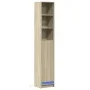 Aparador con LED madera ingeniería roble Sonoma 36x32,5x200 cm de , Aparadores - Ref: Foro24-852126, Precio: 77,82 €, Descuen...