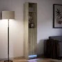 Aparador con LED madera ingeniería roble Sonoma 36x32,5x200 cm de , Aparadores - Ref: Foro24-852126, Precio: 77,82 €, Descuen...