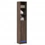 Aparador con LED madera ingeniería marrón roble 36x32,5x200 cm by , Sideboards - Ref: Foro24-852130, Price: 82,59 €, Discount: %