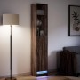 Aparador con LED madera ingeniería marrón roble 36x32,5x200 cm by , Sideboards - Ref: Foro24-852130, Price: 83,64 €, Discount: %