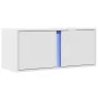 Mueble de TV de pared con luces LED blanco 80x31x35 cm by , TV Furniture - Ref: Foro24-852257, Price: 48,65 €, Discount: %