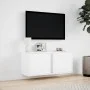 TV-Wandmöbel mit LED-Lichtern, weiß, 80x31x35 cm. von , TV-Möbel - Ref: Foro24-852257, Preis: 48,65 €, Rabatt: %