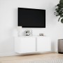 TV-Wandmöbel mit LED-Lichtern, weiß, 80x31x35 cm. von , TV-Möbel - Ref: Foro24-852257, Preis: 49,25 €, Rabatt: %