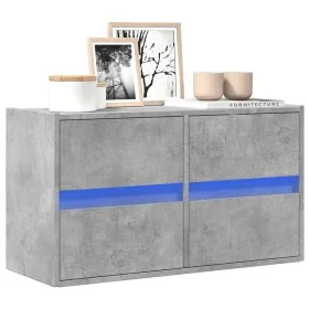 Wand-TV-Möbel mit LED-Lichtern in Betongrau 80x31x45 cm von , TV-Möbel - Ref: Foro24-852288, Preis: 65,06 €, Rabatt: %