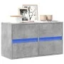 Wand-TV-Möbel mit LED-Lichtern in Betongrau 80x31x45 cm von , TV-Möbel - Ref: Foro24-852288, Preis: 65,06 €, Rabatt: %